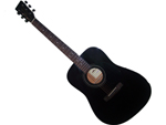 COLORADO DREADNOUGHT BLACK ACOUSTIC GUITAR